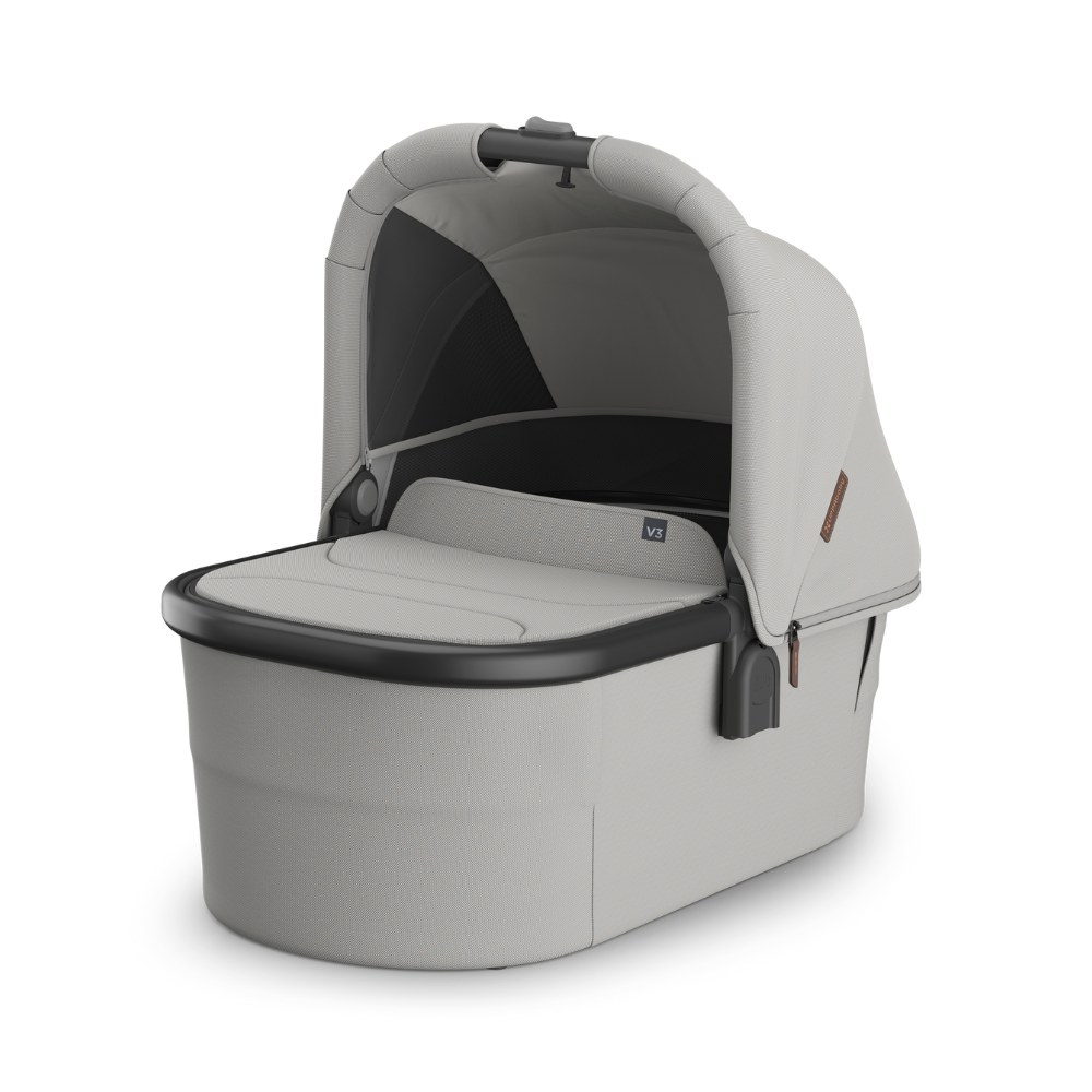 siva košara za voziček