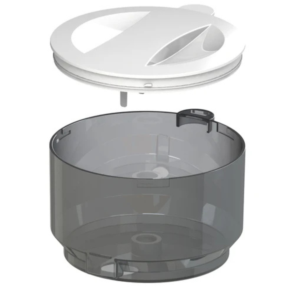 Posoda za mleko v prahu in nadomestni pokrov za BabyBrezza Formula Pro Advanced White